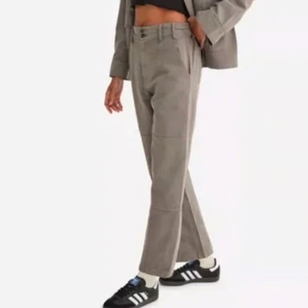 Mate the label organic cotton canvas patch pants